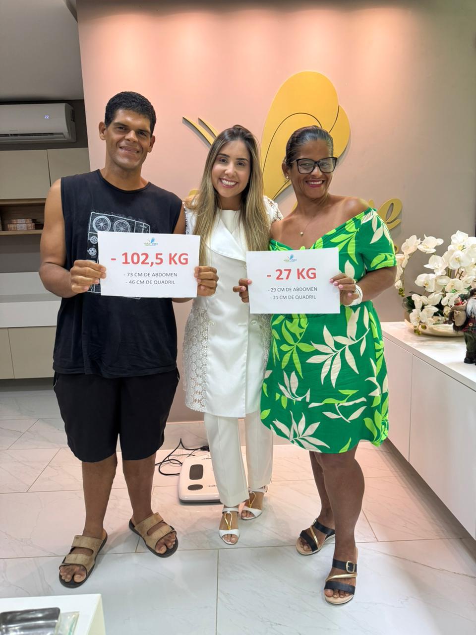 Pacientes Vida Leve com resultados reais, ao lado da nutricionista